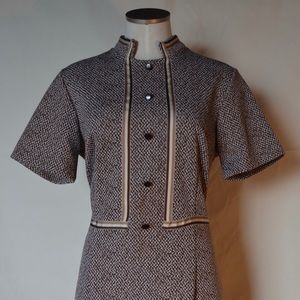 Vintage 1960s Dress with Ribbon Trim